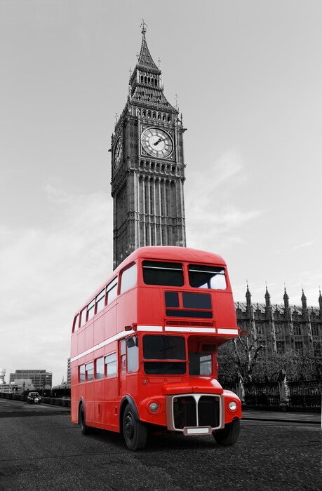 Tableau  LondonBus vor Big Ben