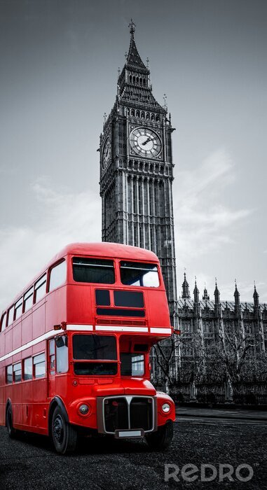 Tableau  Londres bus und Big Ben