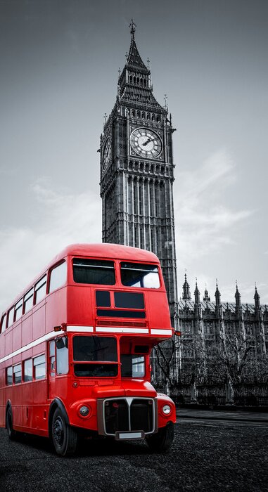 Tableau  Londres bus und Big Ben