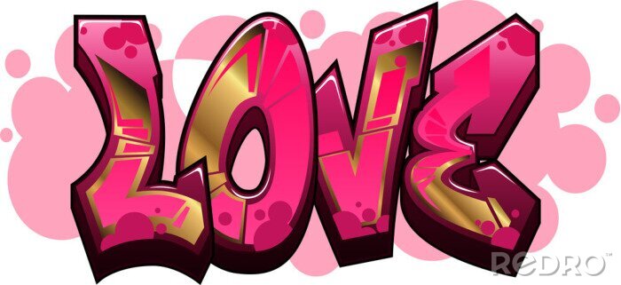 Tableau  Love Graffiti Name Design