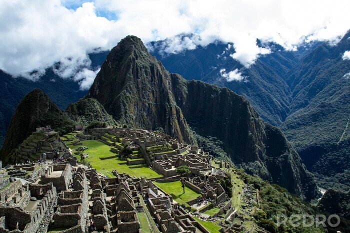 Tableau  Machu Picchu, l'ancienne cité inca dans les Andes, au Pérou