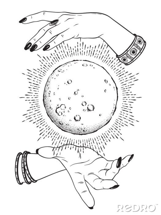 Tableau  Mains de fée autour de la planète