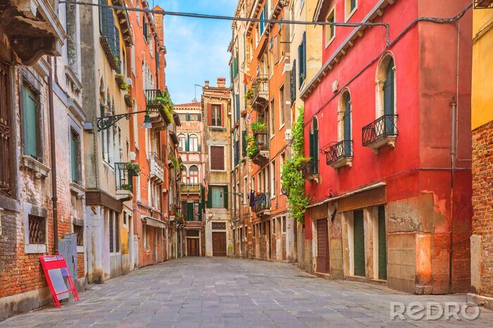 Tableau  Maisons colorées à Venise