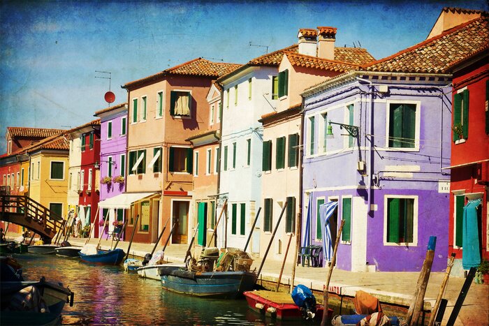 Tableau  Maisons de Venise ressemblant à une peinture