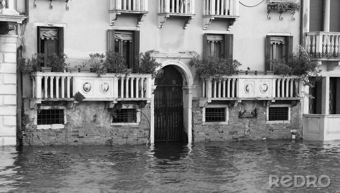 Tableau  Maisons vénitiennes à marée haute