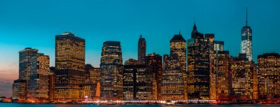 Tableau  Manhattan la nuit