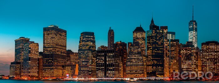 Tableau  Manhattan la nuit