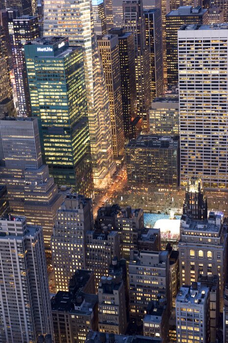 Tableau  Manhattan par nuit
