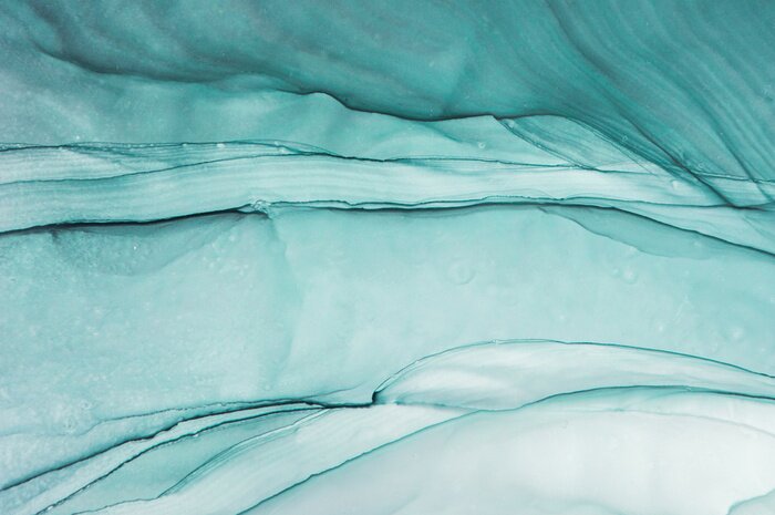 Tableau  Marbre bleu abstrait peint