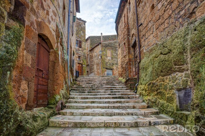 Tableau  Marches en pierre de couleur Toscane