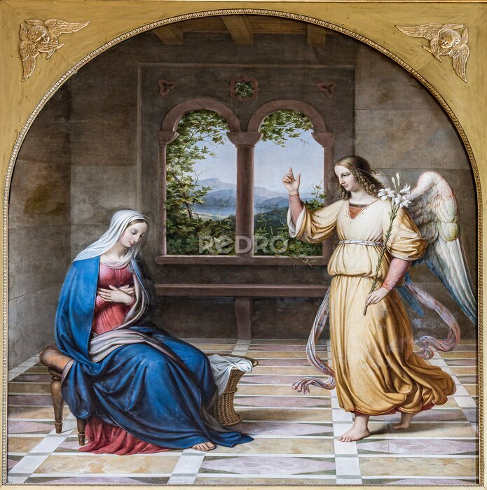 Tableau  Marie et l'archange