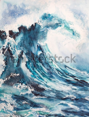Tableau  Mer peinte