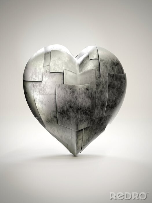 Tableau  Metal armoured heart