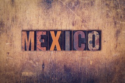 Mexique Type de Letter Lettertique en bois