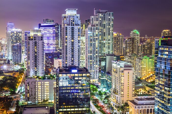 Tableau  Miami, Floride paysage urbain