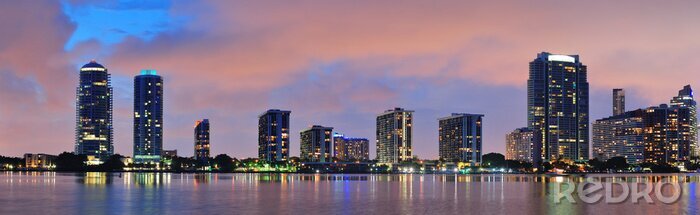Tableau  Miami nocturne