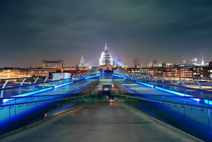 Tableau  Millennium Bridge et St Pauls