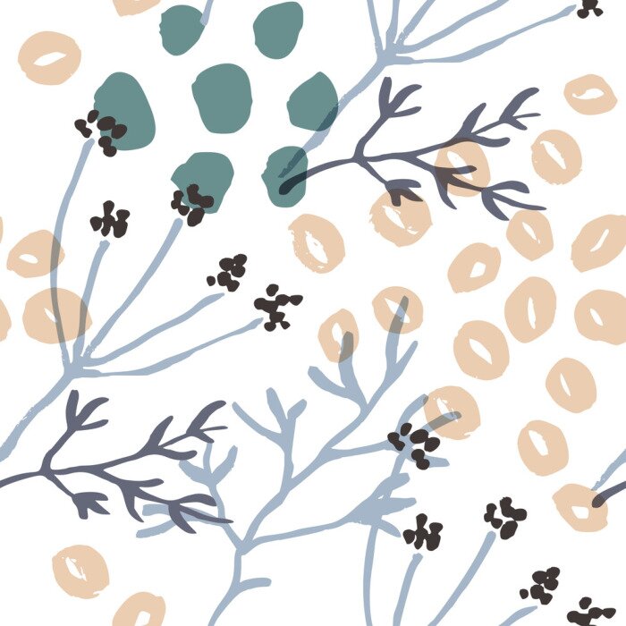 Tableau  Modèle sans couture naturel abstrait.