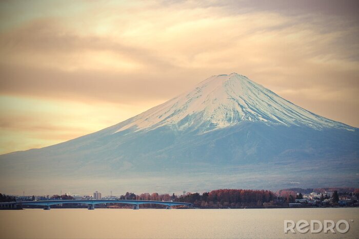Tableau  Mont Fuji en hiver
