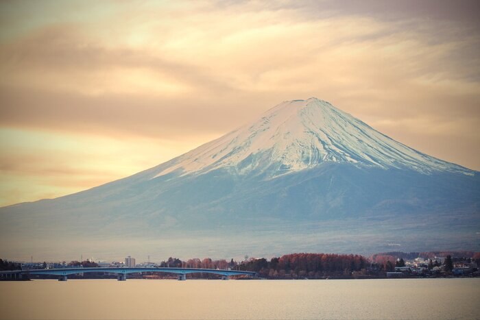 Tableau  Mont Fuji en hiver