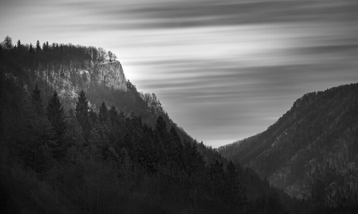 Tableau  montagnes contre le ciel