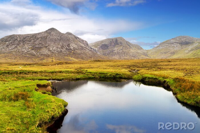 Tableau  Montagnes du Connemara et paysages lacustres, Irlande