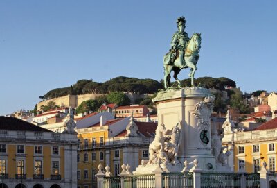 Tableau  Monuments au centre de Lisbonne