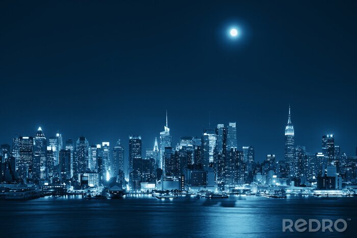 Tableau  Moon Rise Manhattan