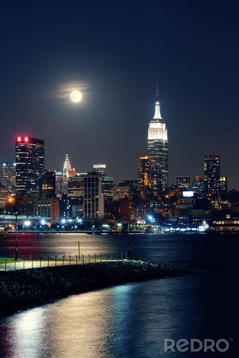 Tableau  Moon Rise Manhattan