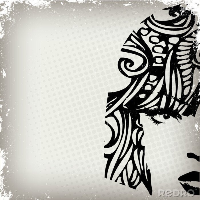 Tableau  Morceau de visage de femme