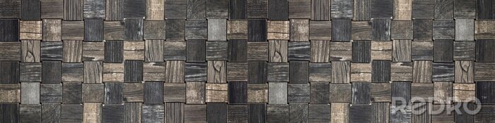 Tableau  Mosaïque avec des blocs de bois