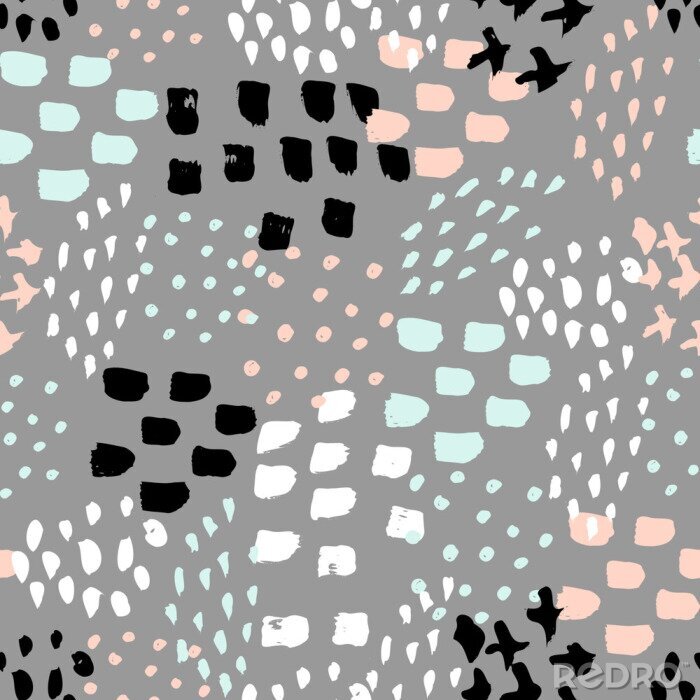 Tableau  Motif abstrait sur fond gris