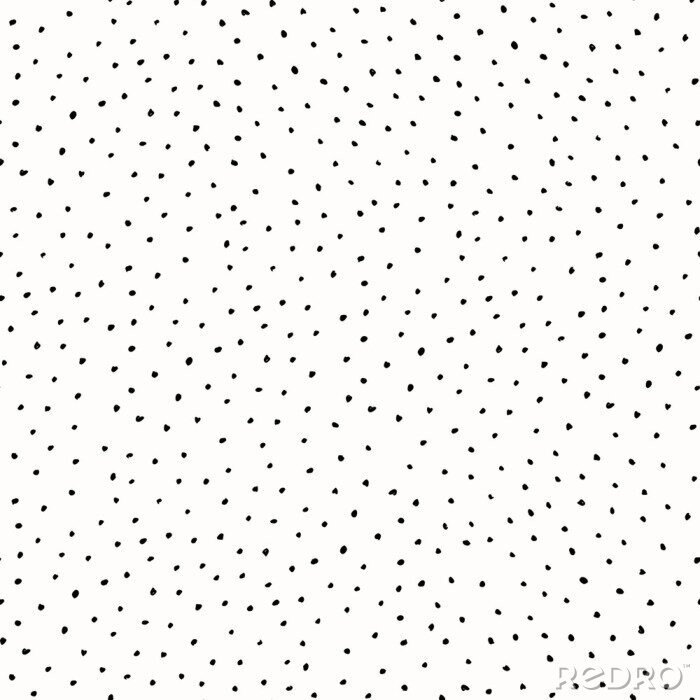 Tableau  Motif blanc avec des points noirs