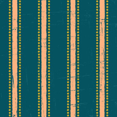 Motif ethnique à rayures et à points