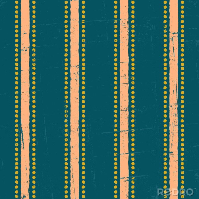Tableau  Motif ethnique à rayures et à points