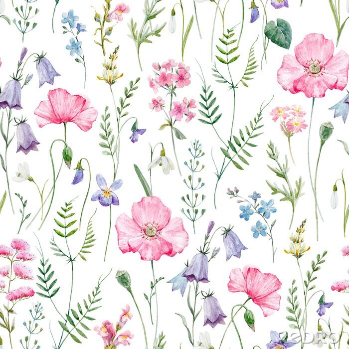 Tableau  Motif floral aquarelle