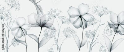 Tableau  Motif floral délicat