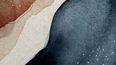 Sticker  Motif moderne peint à l'aquarelle