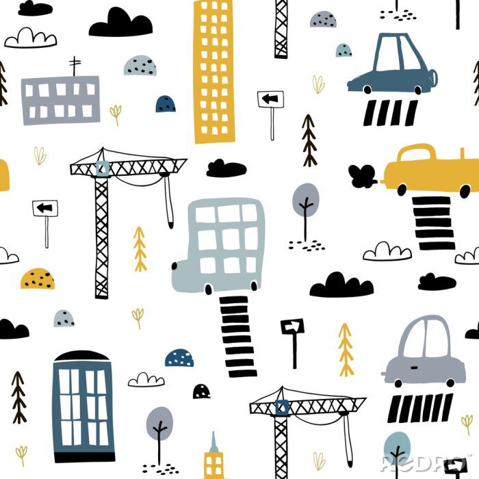 Tableau  Motifs urbains pour enfants