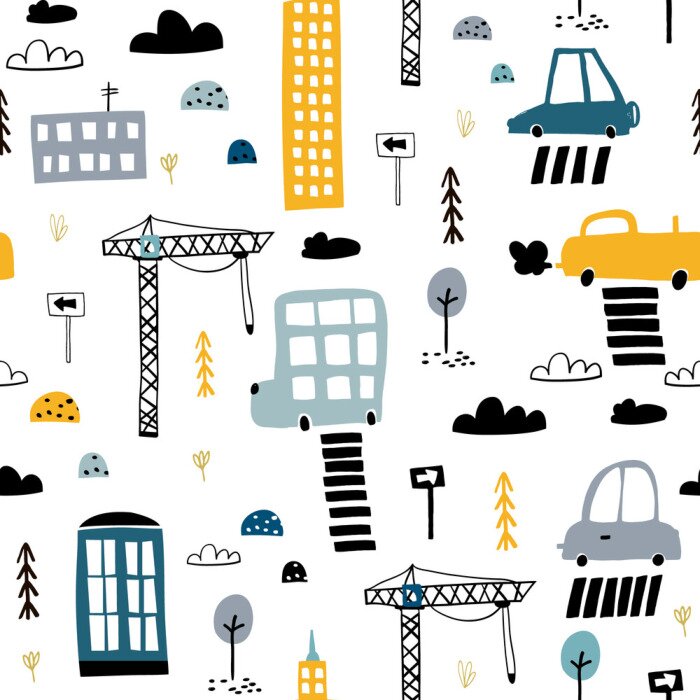 Tableau  Motifs urbains pour enfants