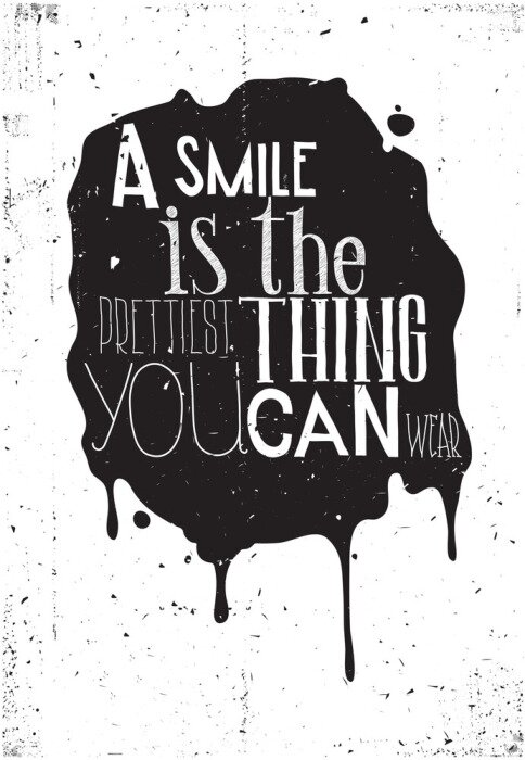 Tableau  Motivation de lettrage noir et blanc