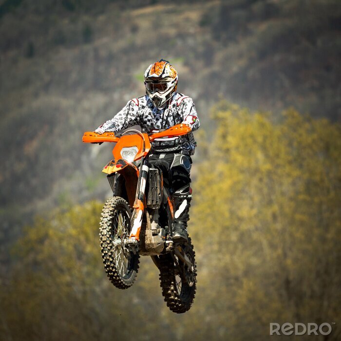 Tableau  moto cross da in volo