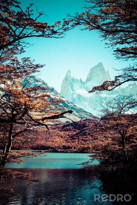 Tableau  Mt. Fitz Roy, le parc national de Los Glaciares, Patagonie, Argentine