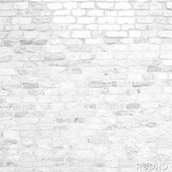 Tableau  Mur de brique irrégulier blanc