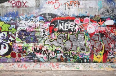 Mur peint graffiti