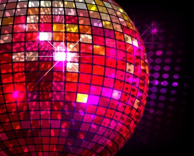 Musique de danse et boule disco
