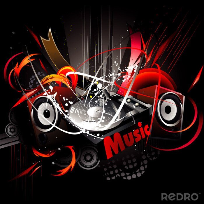 Tableau  Musique moderne en 3D