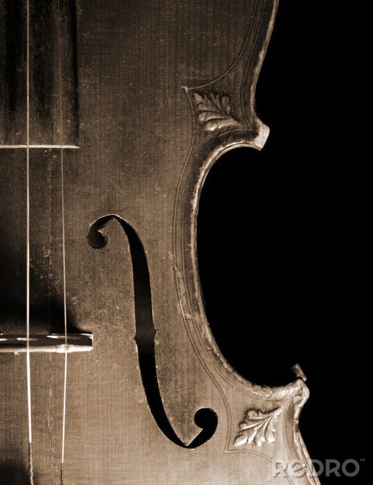 Tableau  Musique rétro pour violon