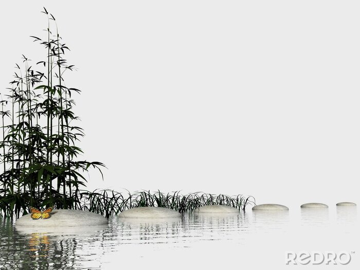 Tableau  Nature 3D zen