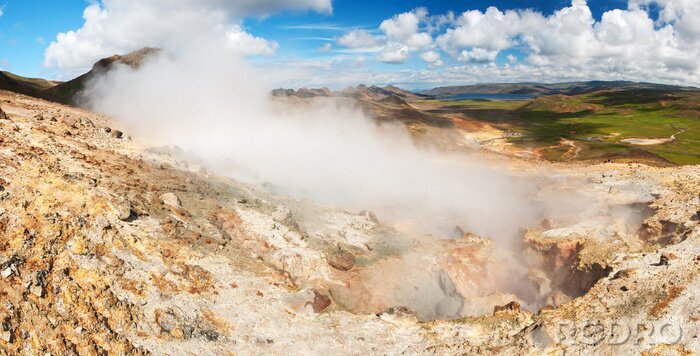 Tableau  Nature brumeuse sur les rochers